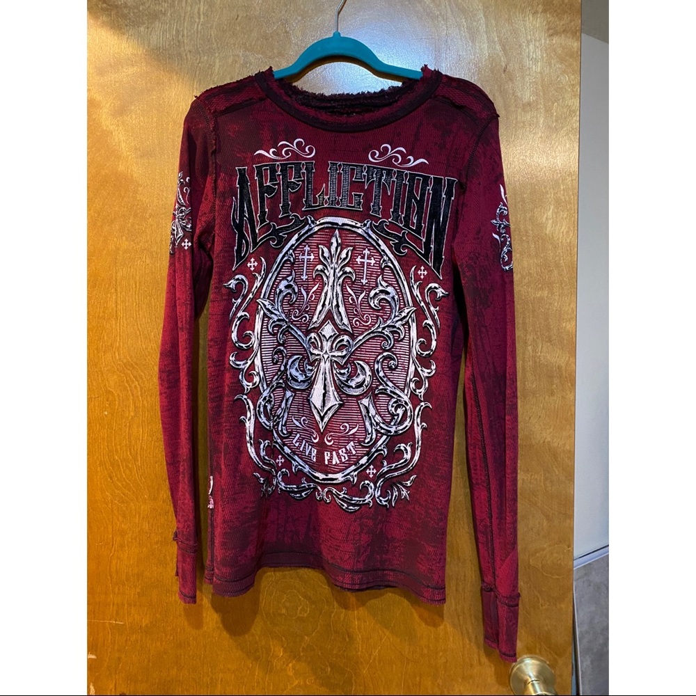 Reversible Affliction Long Sleeve Shirt Mala
